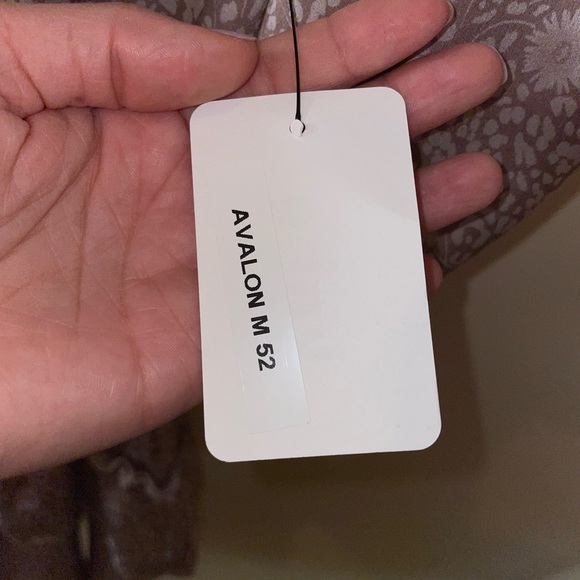 Silk tan dress with floral print, size medium, bought from local boutique, NWT - Picture 4 of 4